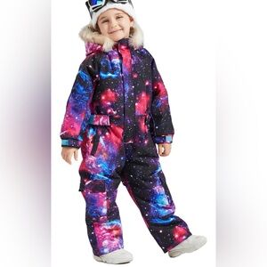 Galaxy Print Snowsuit for Kids